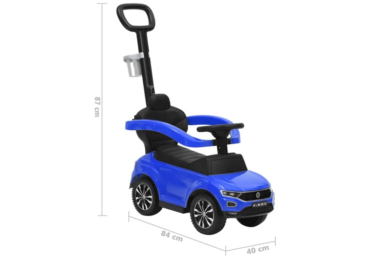 gåbil Volkswagen T-Roc blå - Blå - Sport & fritid - Leg & sport - Legeplads & legeredskaber