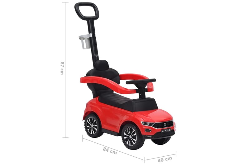 gåbil Volkswagen T-Roc rød - Rød - Sport & fritid - Leg & sport - Legeplads & legeredskaber