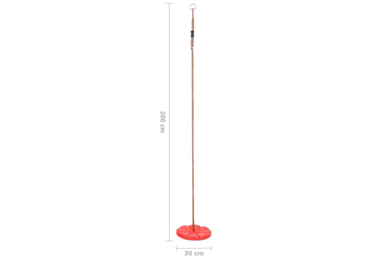 gynge 200 cm rød - Rød - Sport & fritid - Leg & sport - Legeplads & legeredskaber