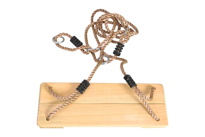 gynge med plade 200 cm massivt fyrretræ - Brun - Sport & fritid - Leg & sport - Legeplads & legeredskaber