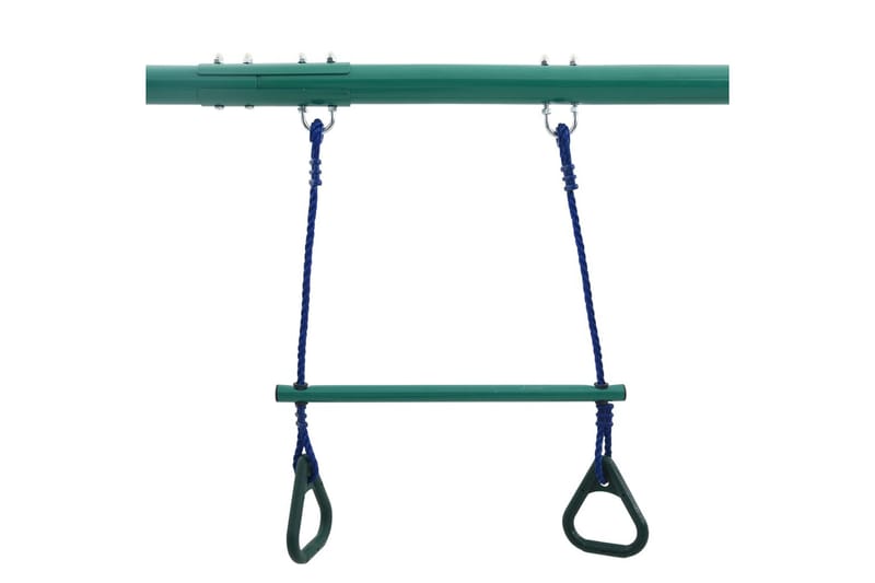 Gyngesæt Med Gymnastikringe Og 4 Sæder Stål - Sport & fritid - Leg & sport - Legeplads & legeredskaber