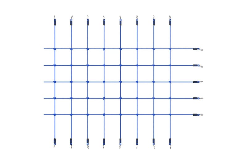 klatrenet 200x150 cm blå - Blå - Legeplads & legeredskaber - Klatrestativ & klatrenet