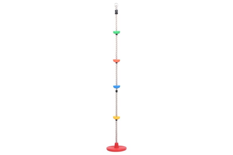 klatrereb med trin og platform 200 cm - Brun - Sport & fritid - Leg & sport - Legeplads & legeredskaber