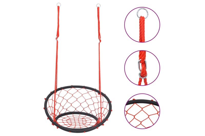 netgynge 60 cm - Rød - Sport & fritid - Leg & sport - Legeplads & legeredskaber