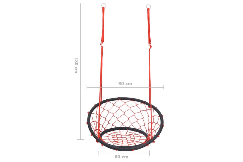 netgynge 60 cm - Rød - Sport & fritid - Leg & sport - Legeplads & legeredskaber