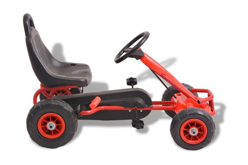 Pedal-Gokart Med Luftdæk Rød - Rød - Legekøretøjer & hobbykøretøjer - Legeplads & legeredskaber - Elbil til børn