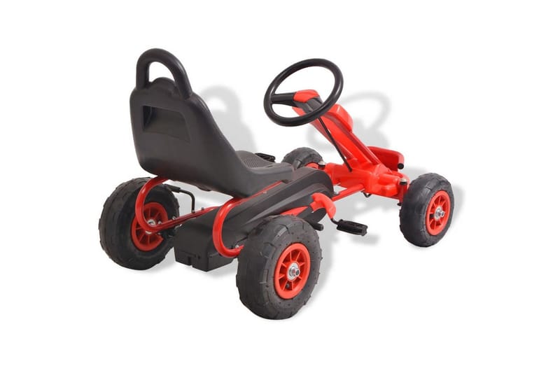 Pedal-Gokart Med Luftdæk Rød - Rød - Legekøretøjer & hobbykøretøjer - Legeplads & legeredskaber - Elbil til børn