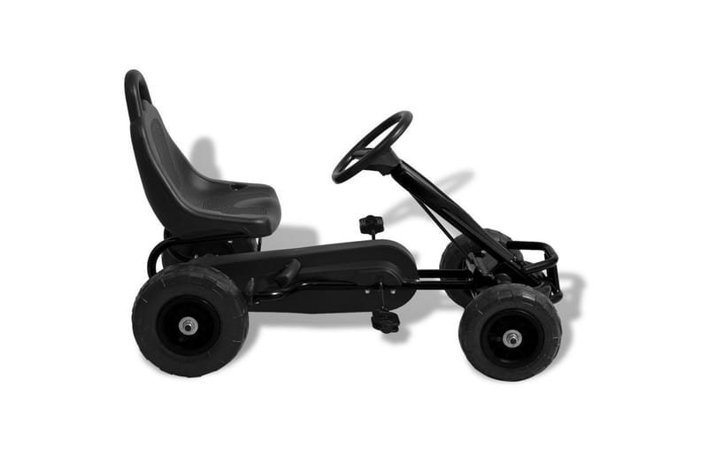 Pedal-Gokart Med Luftdæk Sort - Sort - Sport & fritid - Leg & sport - Legeplads & legeredskaber