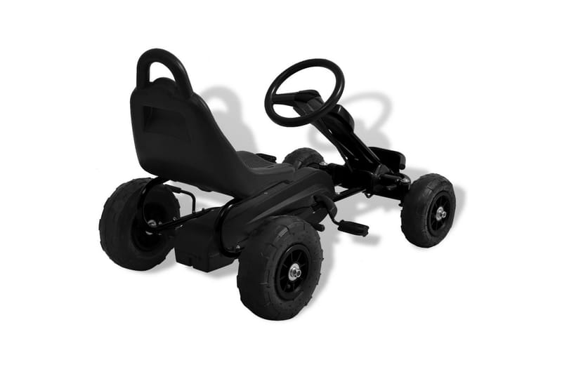 Pedal-Gokart Med Luftdæk Sort - Sort - Sport & fritid - Leg & sport - Legeplads & legeredskaber
