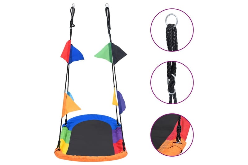 redegynge med flag 165x70 cm - Flerfarvet - Sport & fritid - Leg & sport - Legeplads & legeredskaber