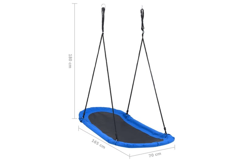 redegynge med flag 165x70 cm - Flerfarvet - Sport & fritid - Leg & sport - Legeplads & legeredskaber