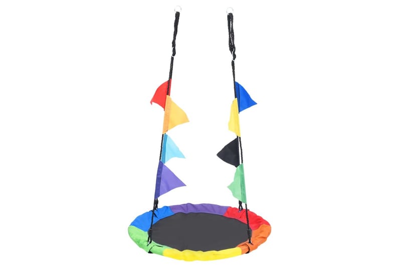 regnbuegynge med flag 100 cm - Flerfarvet - Sport & fritid - Leg & sport - Legeplads & legeredskaber