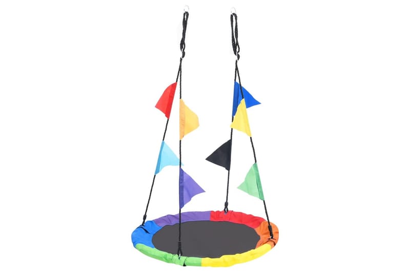 regnbuegynge med flag 100 cm - Flerfarvet - Sport & fritid - Leg & sport - Legeplads & legeredskaber