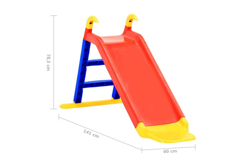 rutsjebane til børn 141 cm PP - Flerfarvet - Sport & fritid - Leg & sport - Legeplads & legeredskaber