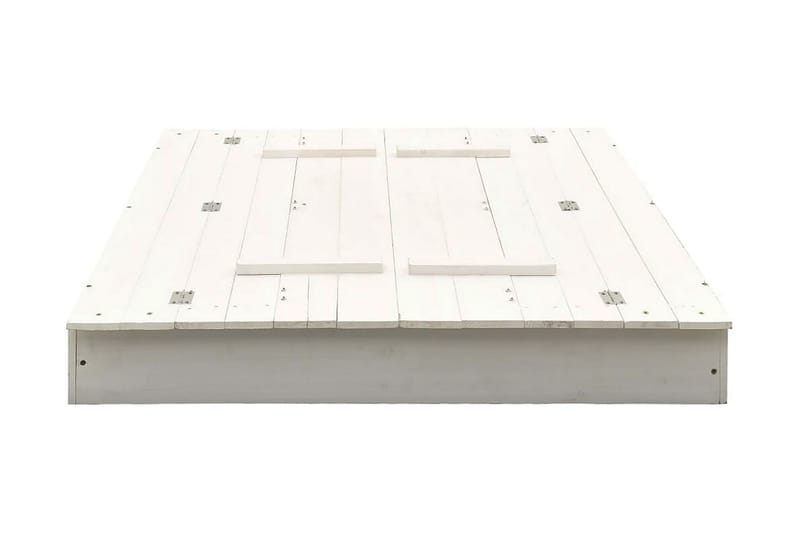 sandkasse 95x90x15 cm fyrretræ hvid - Hvid - Sport & fritid - Leg & sport - Legeplads & legeredskaber