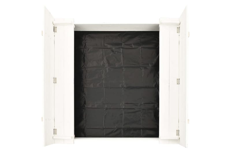 sandkasse 95x90x15 cm fyrretræ hvid - Hvid - Sport & fritid - Leg & sport - Legeplads & legeredskaber
