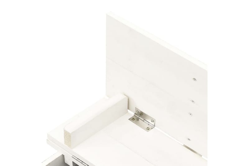 sandkasse 95x90x15 cm fyrretræ hvid - Hvid - Sport & fritid - Leg & sport - Legeplads & legeredskaber
