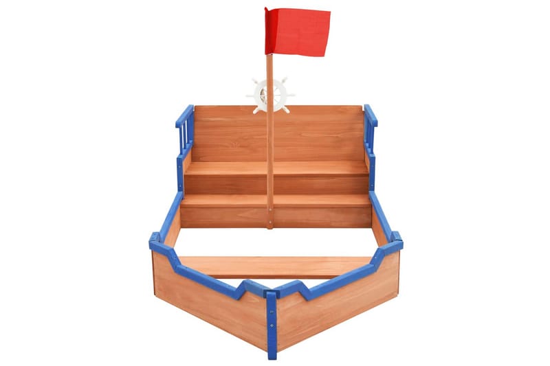 Sandkasse Piratskib 190x94,5x136 cm Fyrretræ - Sport & fritid - Leg & sport - Legeplads & legeredskaber