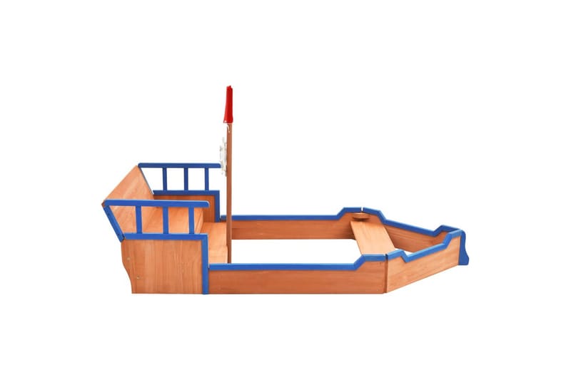 Sandkasse Piratskib 190x94,5x136 cm Fyrretræ - Sport & fritid - Leg & sport - Legeplads & legeredskaber