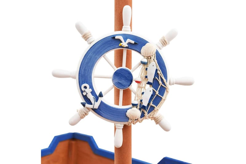 Sandkasse Piratskib 190x94,5x136 cm Fyrretræ - Sport & fritid - Leg & sport - Legeplads & legeredskaber