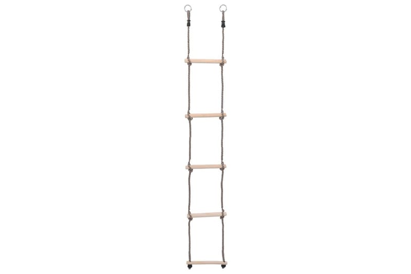 stige med 5 trin 210 cm massiv fyrretræ - Brun - Sport & fritid - Leg & sport - Legeplads & legeredskaber