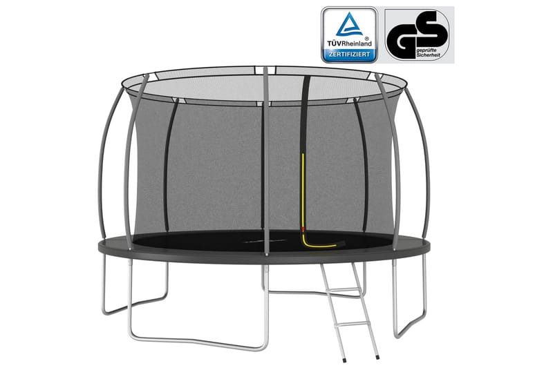 trampolinsæt 366x80 cm 150 kg rund - Trampoliner