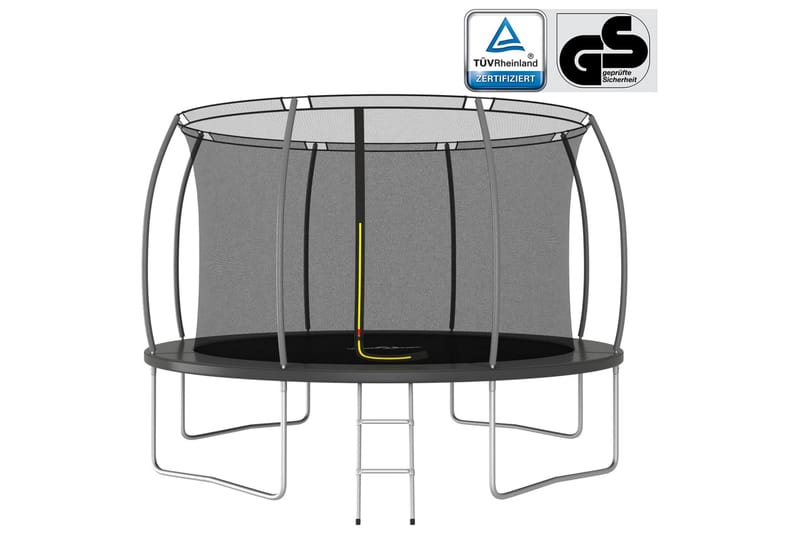 trampolinsæt 366x80 cm 150 kg rund - Trampoliner