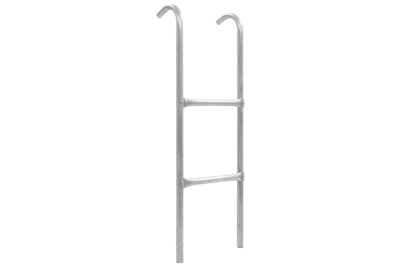 trampolinstige med 2 trin 102,6 cm stål sølvfarvet - Sølv - Sport & fritid - Leg & sport - Legeredskaber & udendørsleg