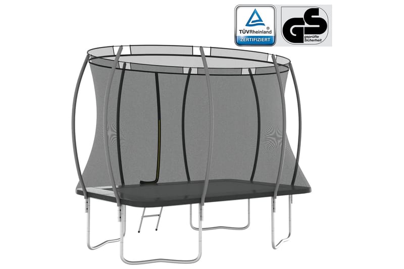 trampolinsæt 274x183x76 cm rektangulær 150 kg - Sport & fritid - Leg & sport - Legeredskaber & udendørsleg