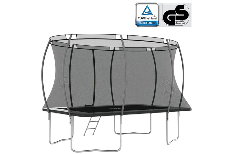 trampolinsæt 335x244x90 cm rektangulær 150 kg - Sport & fritid - Leg & sport - Legeredskaber & udendørsleg