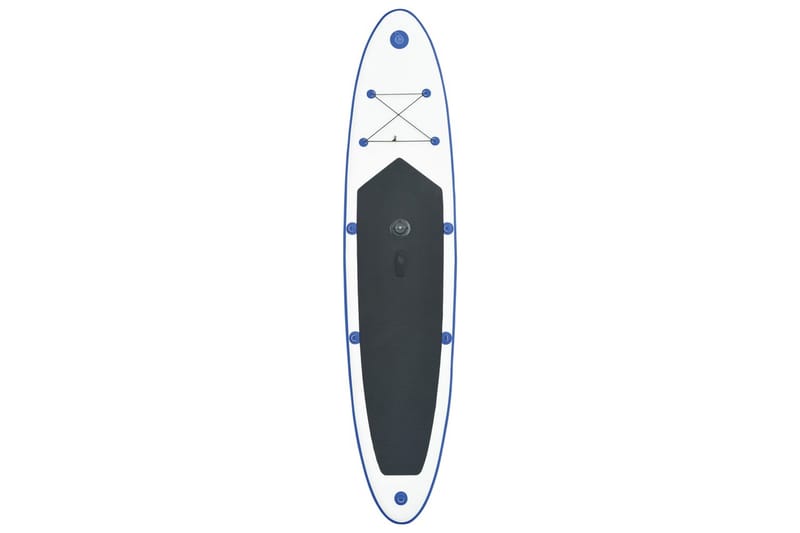 Oppusteligt Paddleboard Med Sejlsæt Blå Og Hvid - Blå - Vandsport & vandleg