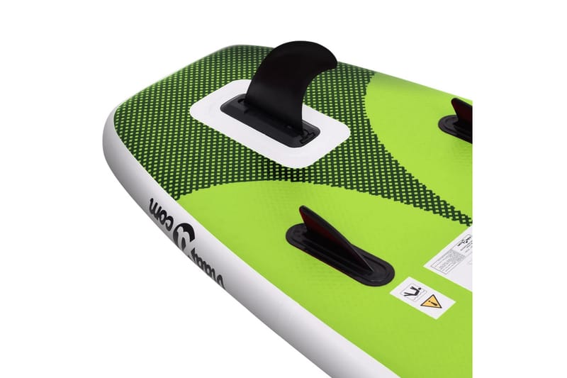 oppusteligt paddleboardsæt 300x76x10 cm grøn - Grøn - Vandsport & vandleg