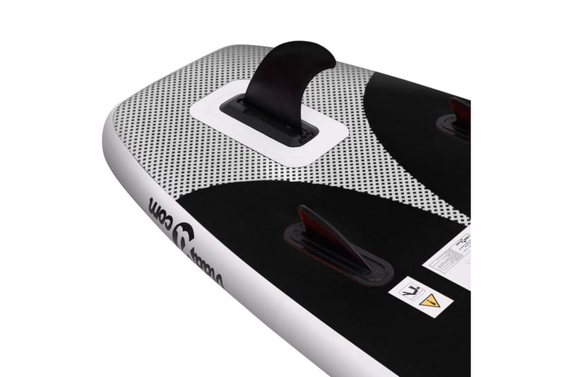 oppusteligt paddleboardsæt 330x76x10 cm sort - Sort - Vandsport & vandleg