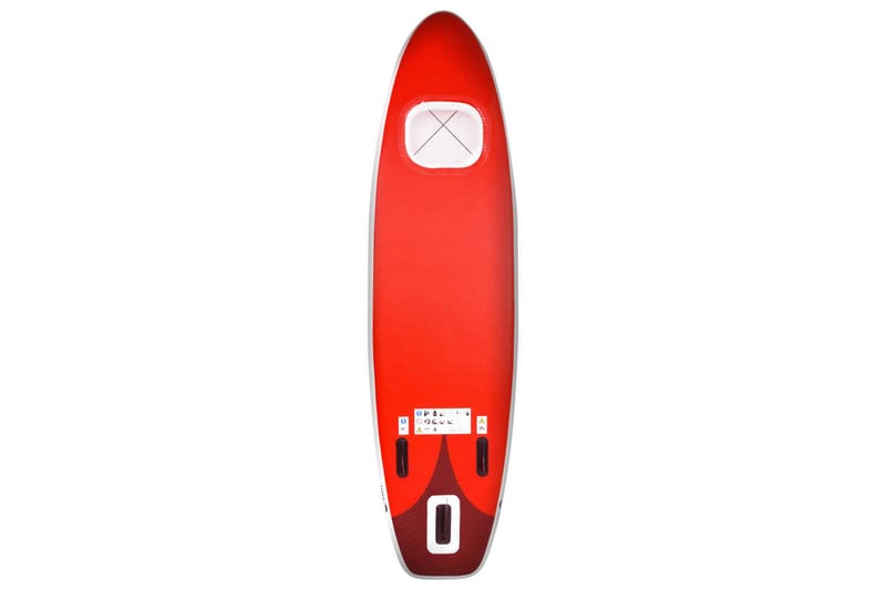 oppusteligt paddleboardsæt 330x76x10 cm rød - Rød - Vandsport & vandleg