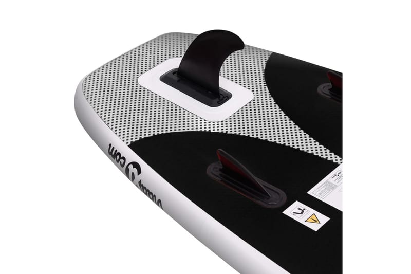oppusteligt paddleboardsæt 360x81x10 cm sort - Sort - Vandsport & vandleg