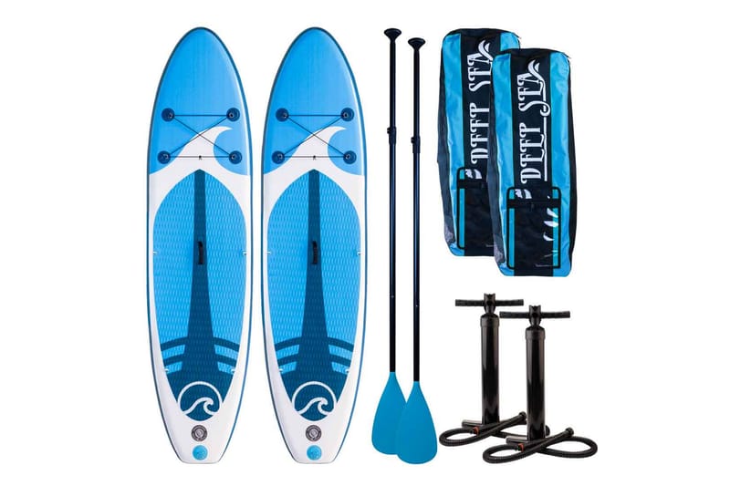 Deep Sea Flow SUP Boardsæt 300 cm - Blå|Hvid - SUP & paddleboard