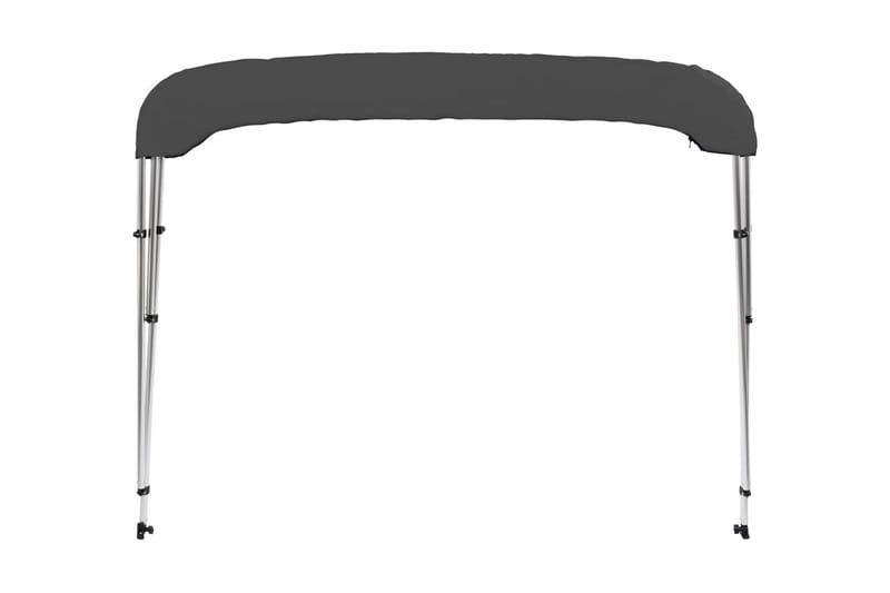 biminitop med 3 buer 183x160x137 cm antracitgrå - Bådkaleche
