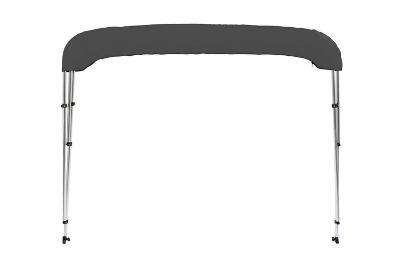 biminitop med 3 buer 183x196x137 cm antracitgrå - Bådkaleche