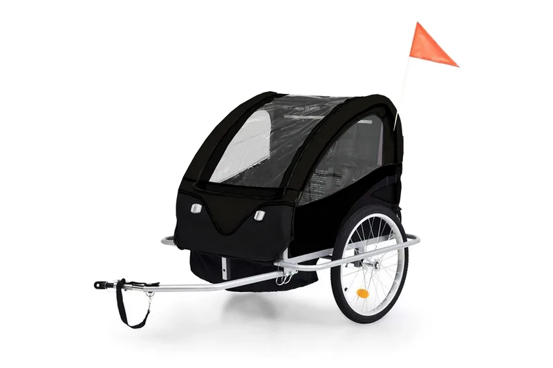 Sammenklappelig cykeltrailer/barnevogn 2-i-1, undefined
