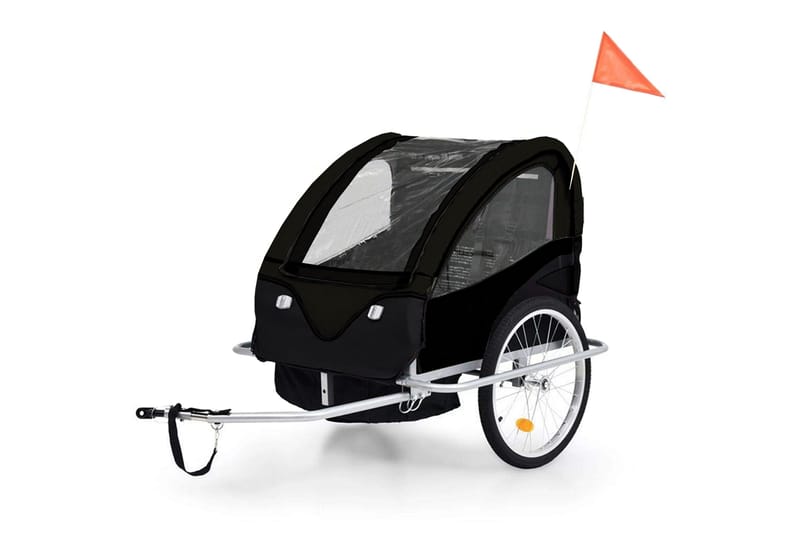 Sammenklappelig cykeltrailer/barnevogn 2-i-1, undefined