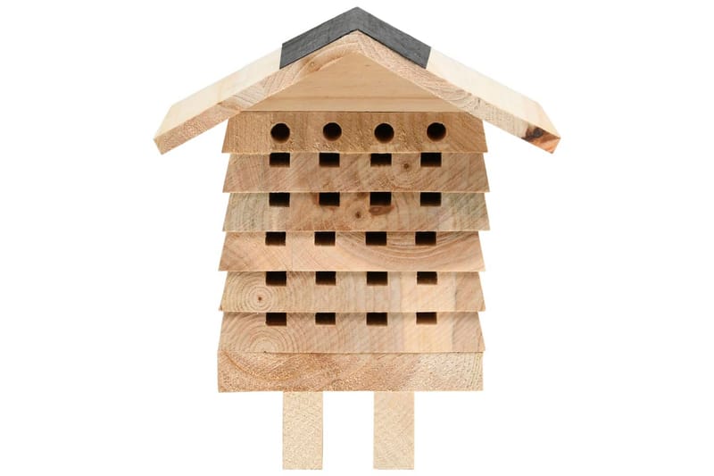 Bihotel 22x20x20 cm massivt fyrretræ - Brun - Sport & fritid - Til dyrene