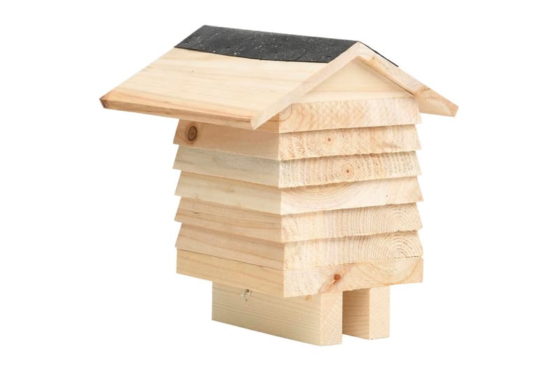 Bihotel 22x20x20 cm massivt fyrretræ - Brun - Sport & fritid - Til dyrene