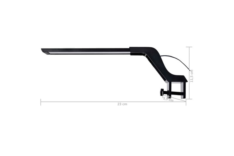 Led-Lampe Til Akvarium Med Klemme 25-45 cm Blå Og Hvid - Sport & fritid - Til dyrene - Fisk & reptiler