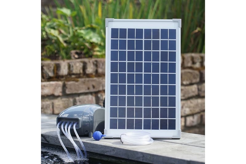 Ubbink udendørs iltningspumpe Air Solar 600 1351375 - Grå - Sport & fritid - Til dyrene - Fisk & reptiler