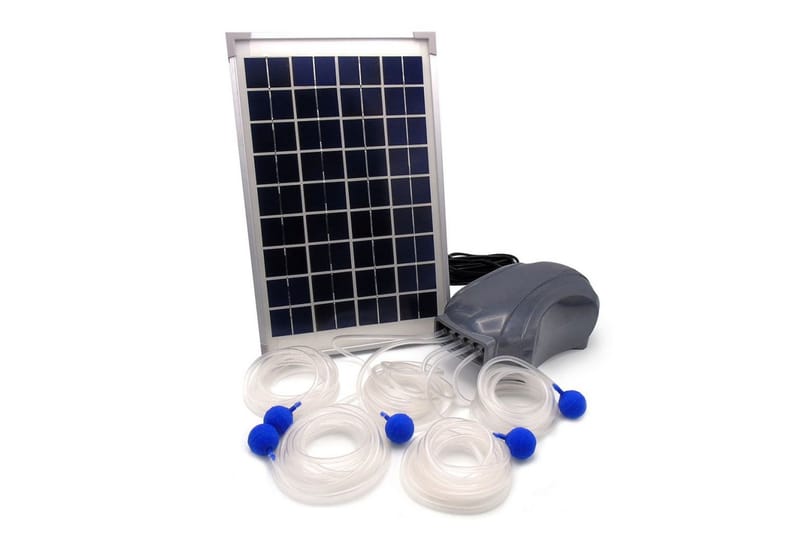 Ubbink udendørs iltningspumpe Air Solar 600 1351375 - Grå - Sport & fritid - Til dyrene - Fisk & reptiler