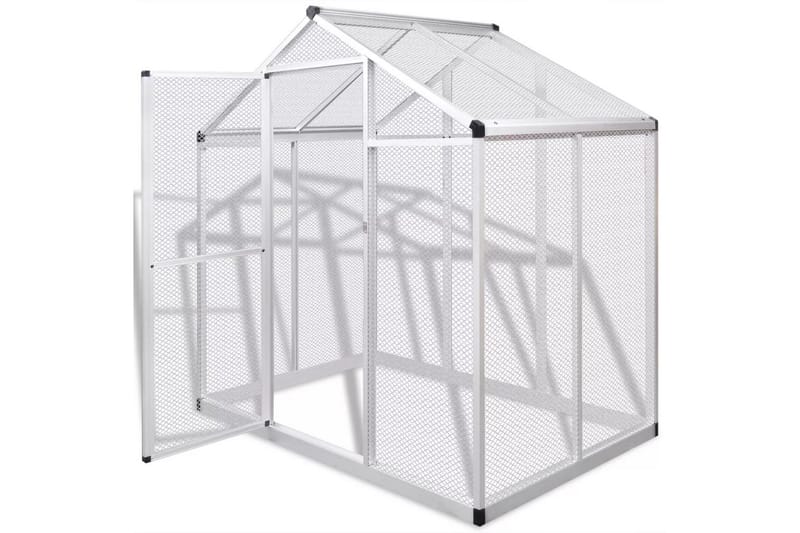 Udendørs Voliere I Aluminium 178 X 122 X 194 Cm - gennemsigtig - Sport & fritid - Til dyrene - Fugl - Fuglebure & voliere