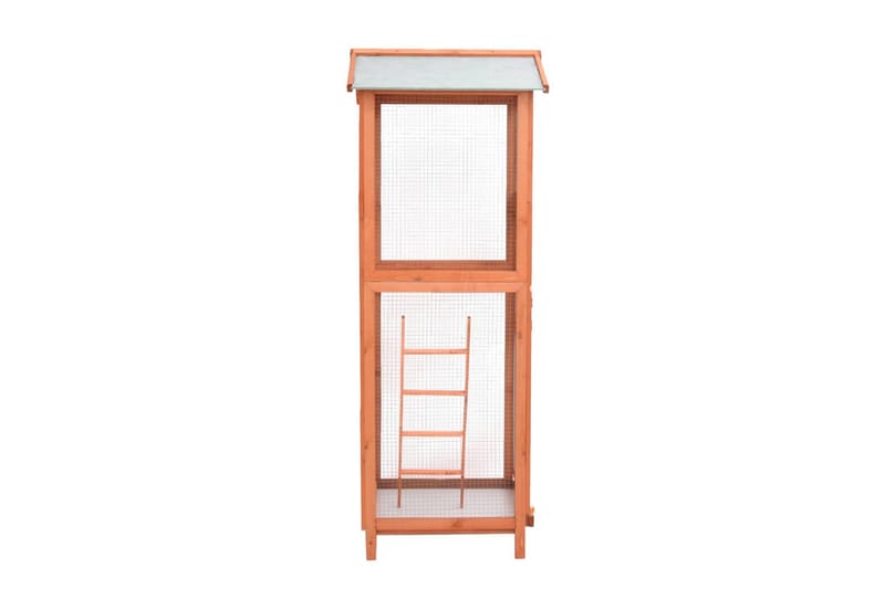 voliere 68x62x166 cm massivt grantræ - Brun - Sport & fritid - Til dyrene - Fugl - Fuglebure & voliere
