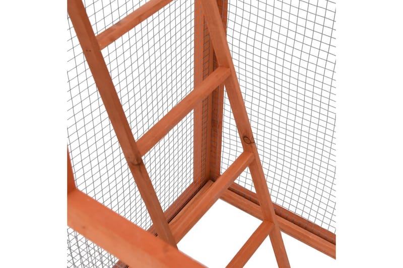 voliere 68x62x166 cm massivt grantræ - Brun - Sport & fritid - Til dyrene - Fugl - Fuglebure & voliere