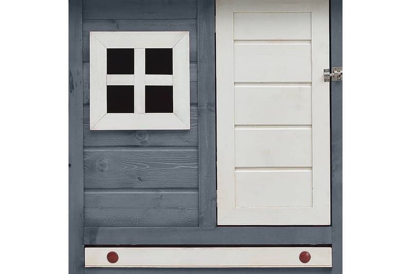 Hønsehus 170x81x110 cm Massivt Fyrretræ Og Grantræ Grå - Grå - Sport & fritid - Til dyrene - Fugl - Hønsehus