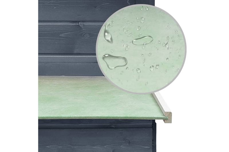 Hønsehus 170x81x110 cm Massivt Fyrretræ Og Grantræ Grå - Grå - Sport & fritid - Til dyrene - Fugl - Hønsehus
